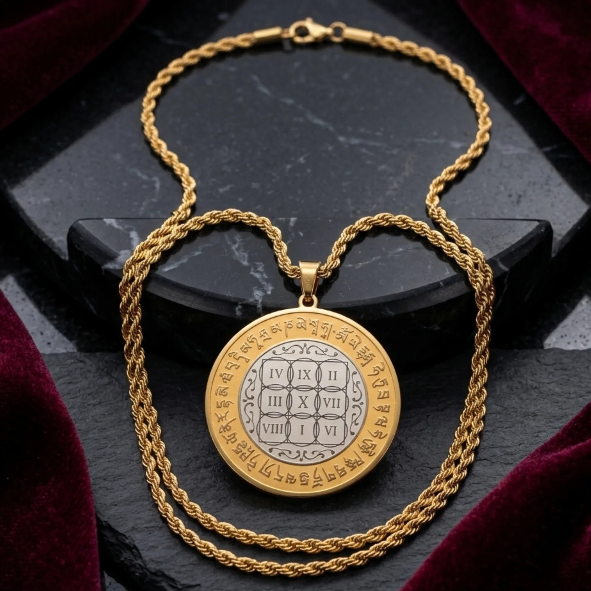 Sum of Ten Amulet Medallion