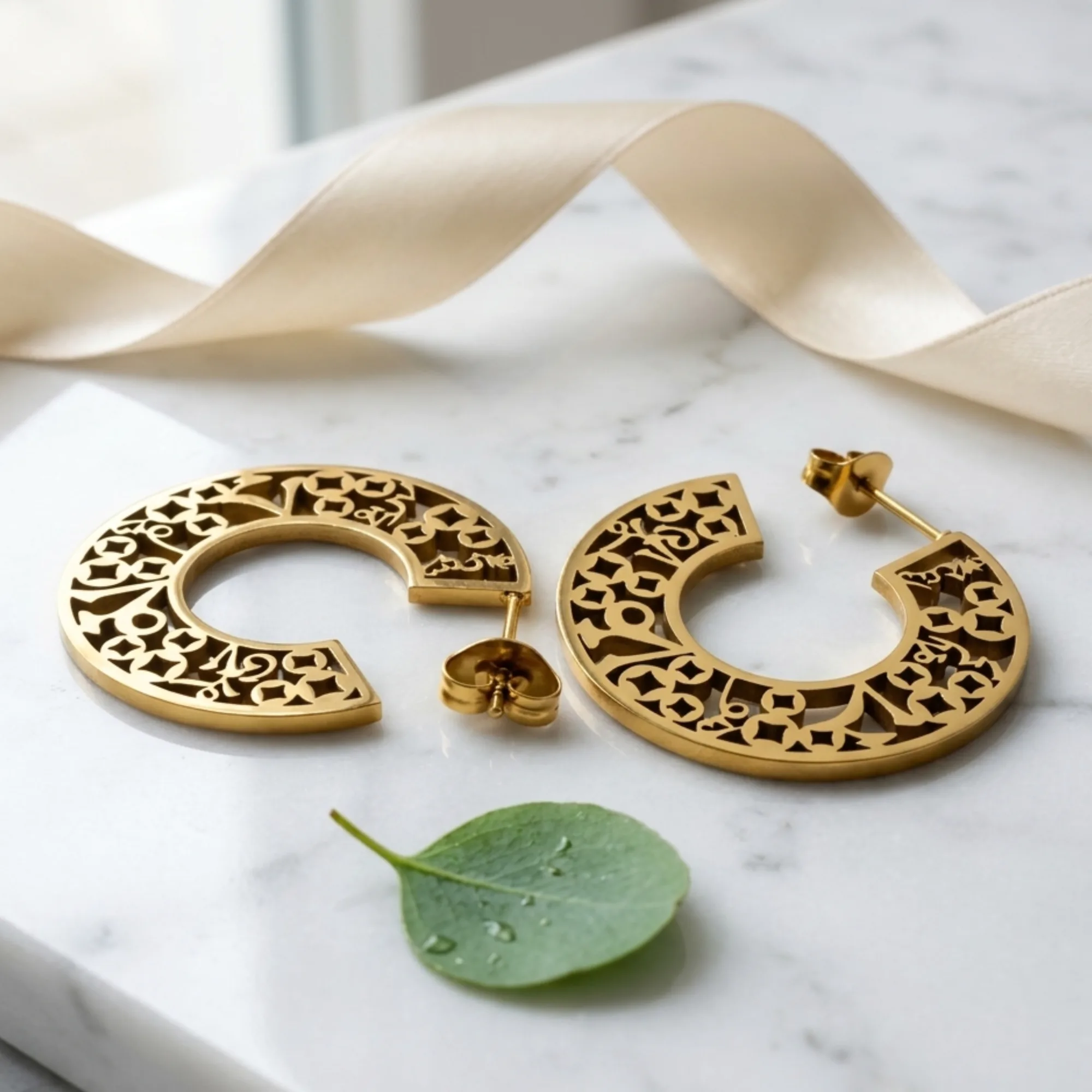 Om Mani Padme Hum with Coin Earring