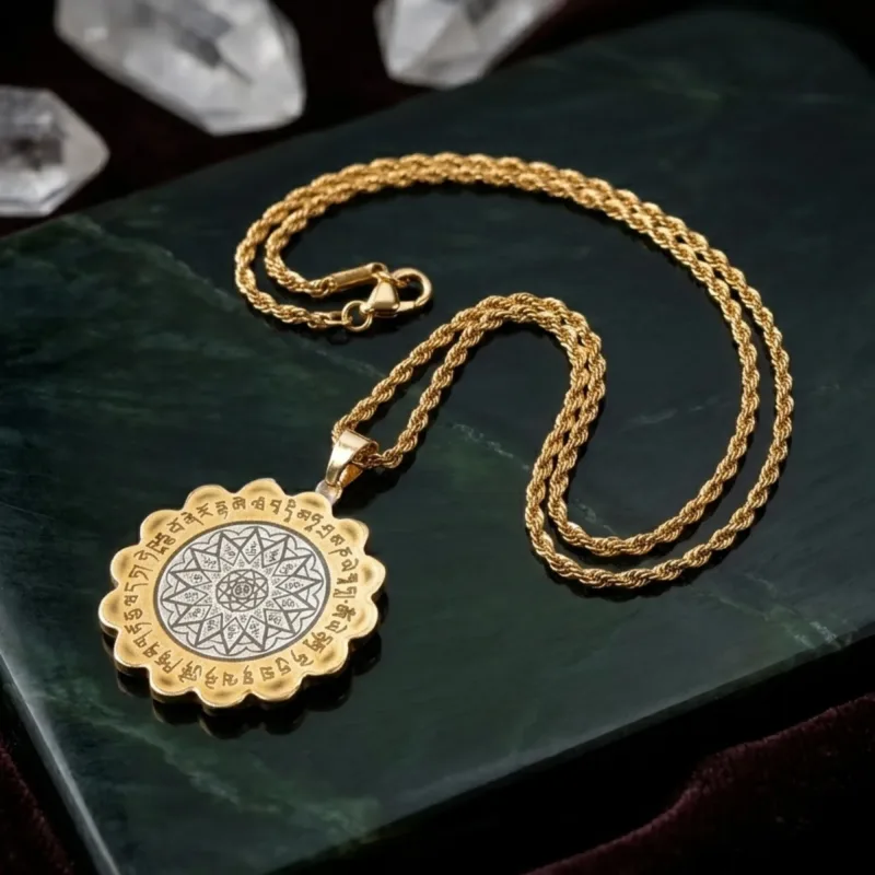 28 Hums Protection Lotus Medallion