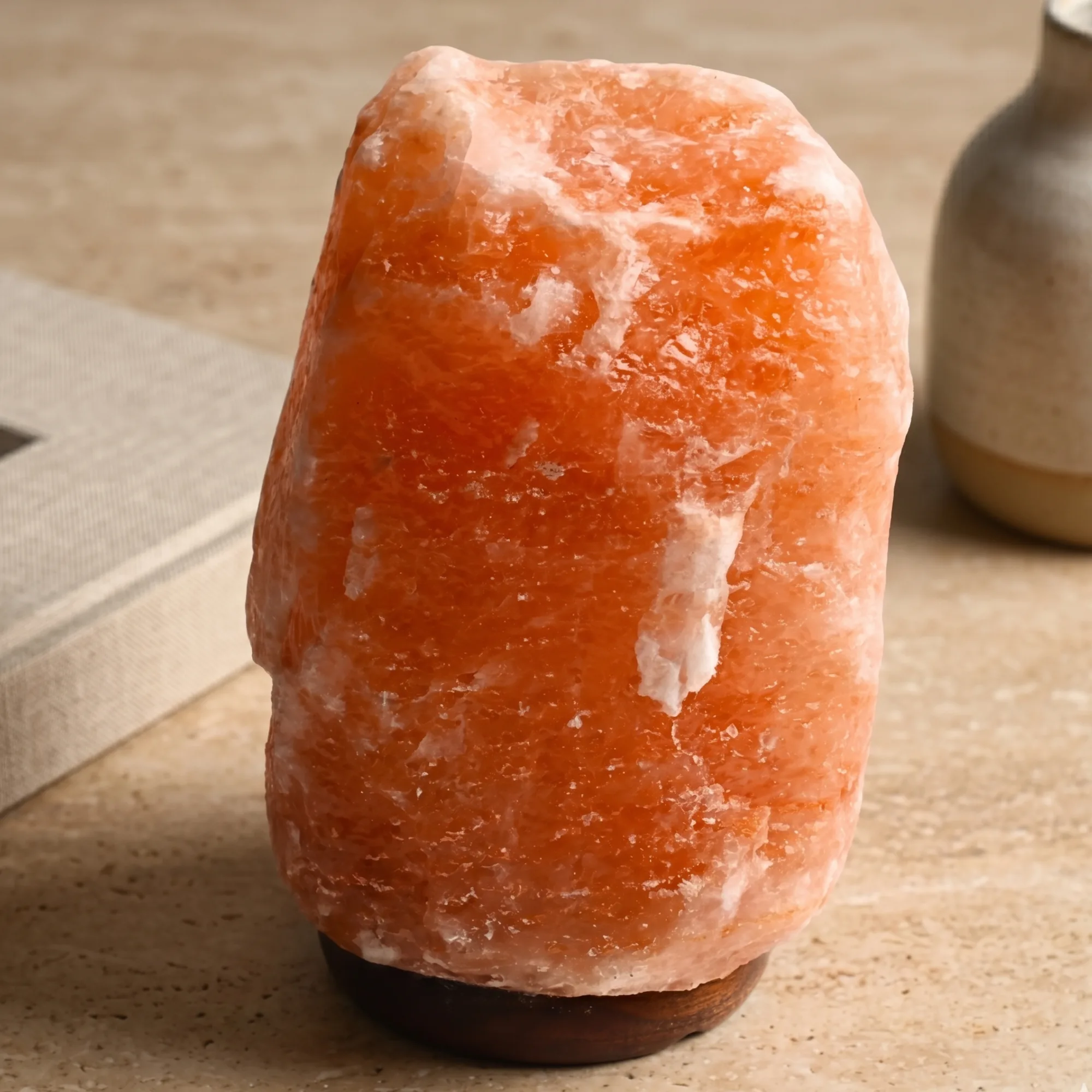 Dark Pink Himalayan Salt Crystal Lamp
