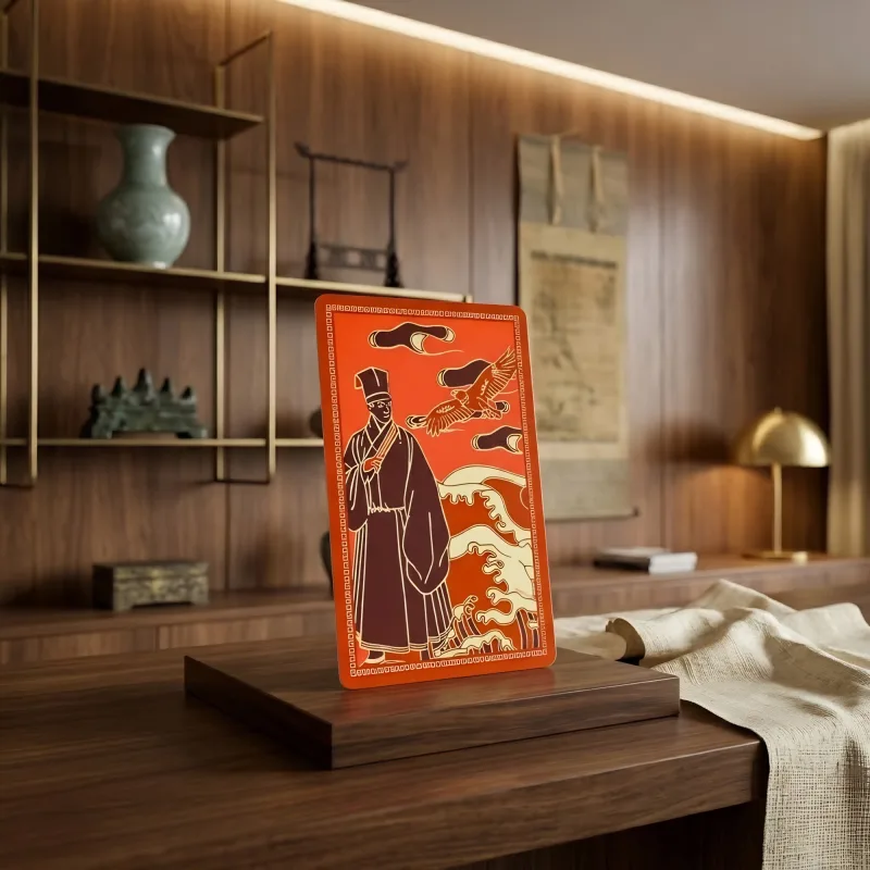 Scholar with Eagle Feng Shui Talisman Card