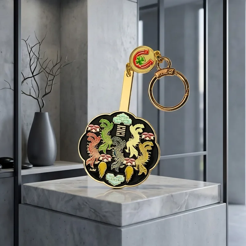 Trouble Vanishing Fan Mirror Amulet