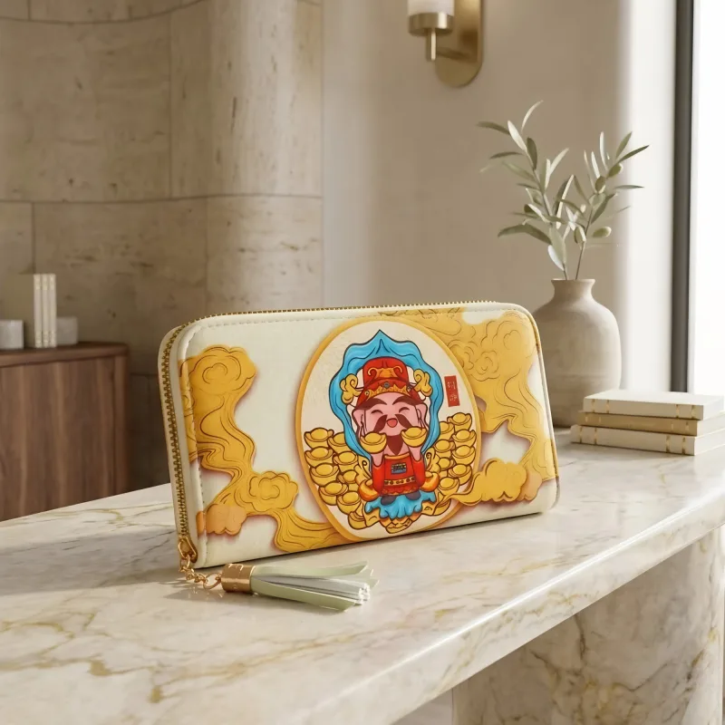 God of Wealth with Mantra Wallet