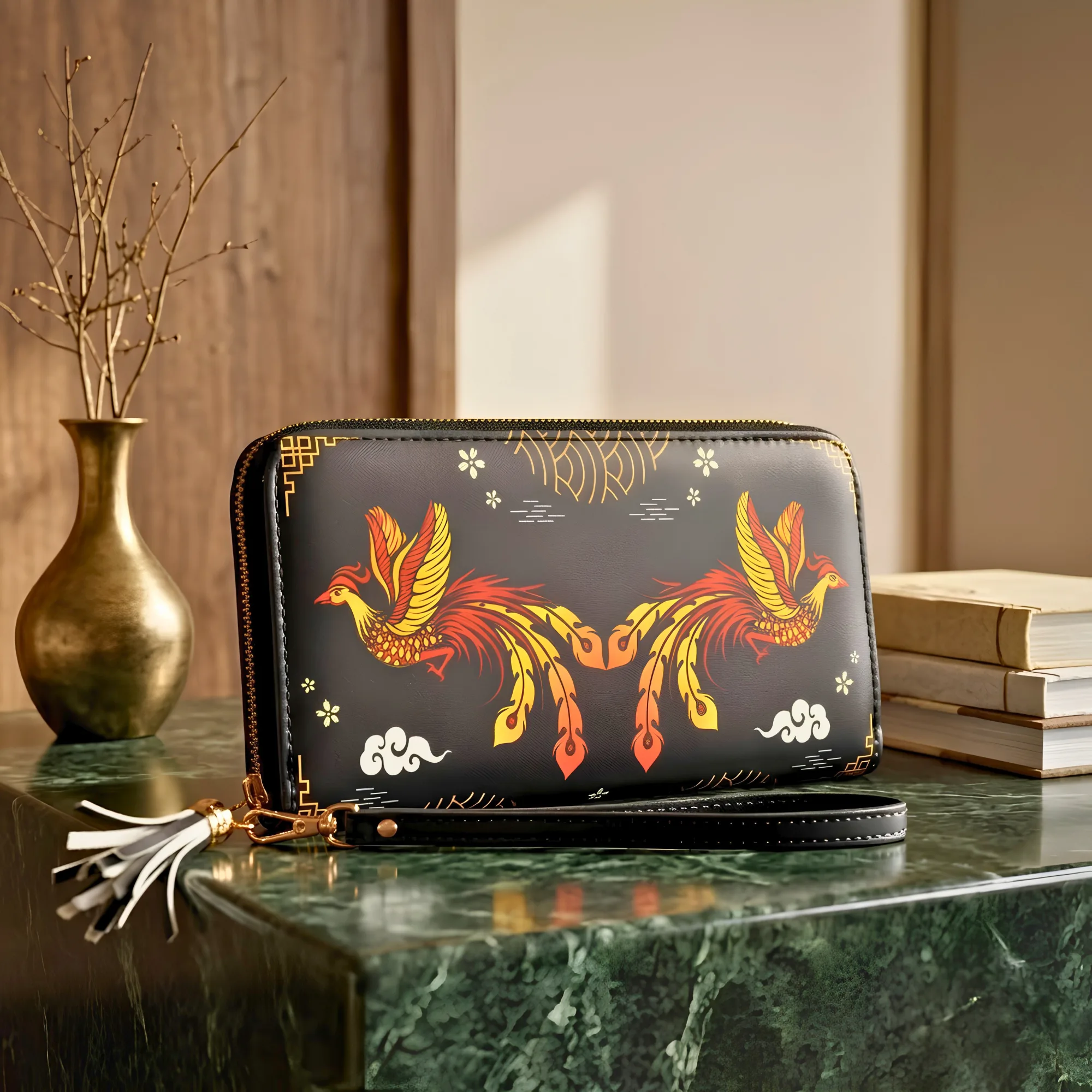 Mighty Pair of Phoenix Wallet with Mantra