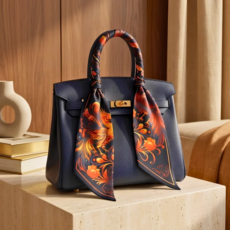 Double Phoenix Silk Scarf
