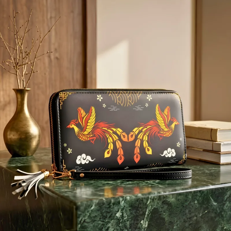 Mighty Pair of Phoenix Wallet with Mantra