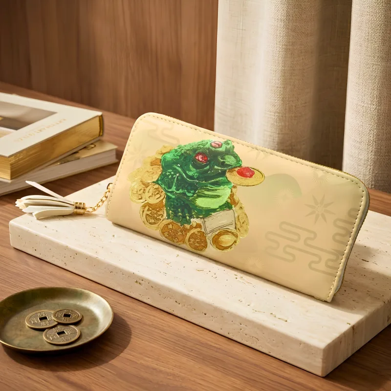 Lucky Money Frog Wallet with Mantra
