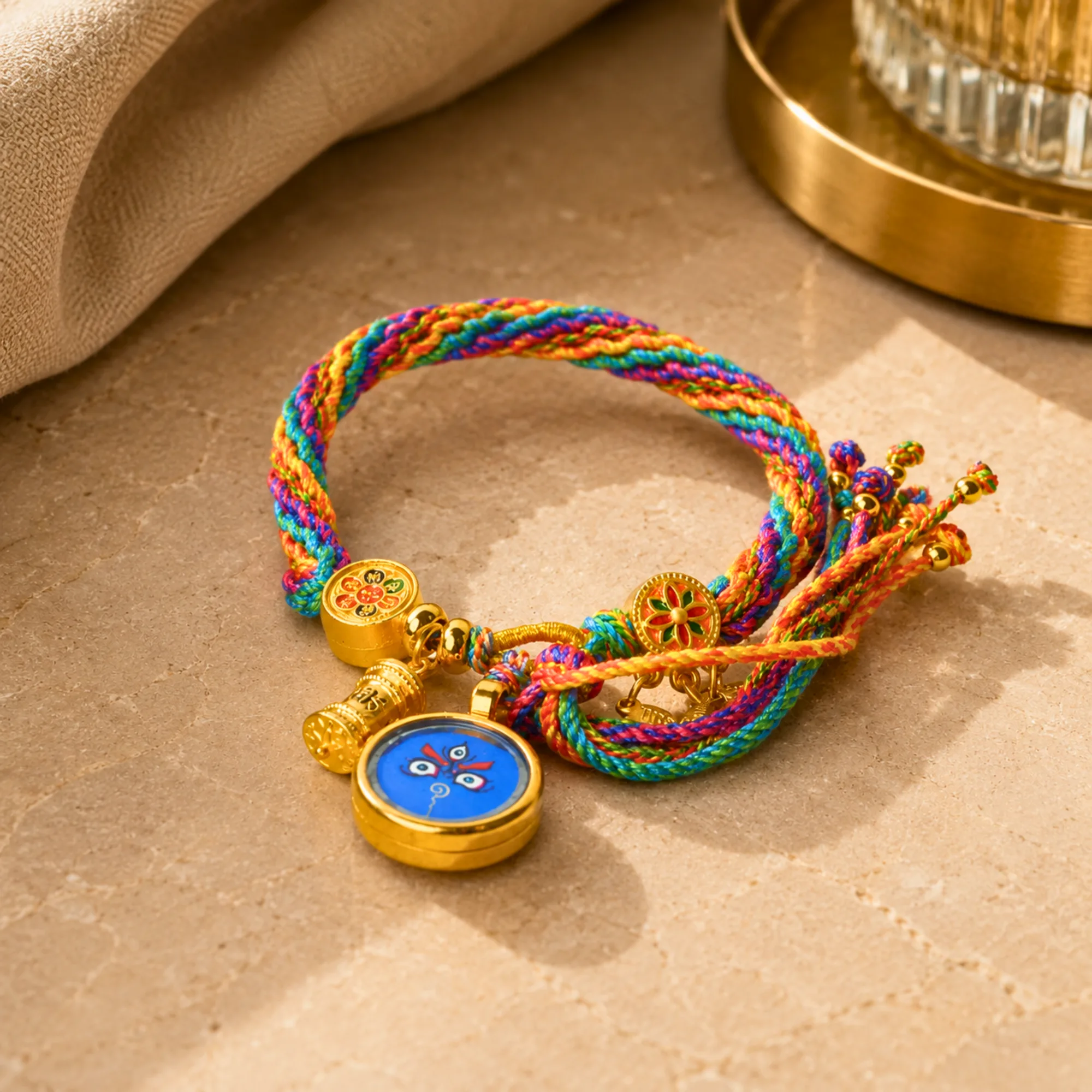 Abundance Protector Bracelet - Blue Jambhala