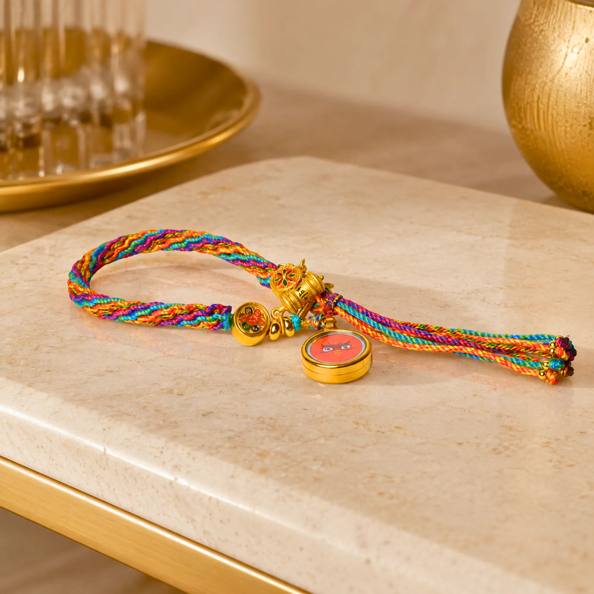 Wealth Ignition Bracelet - Red Jambhala