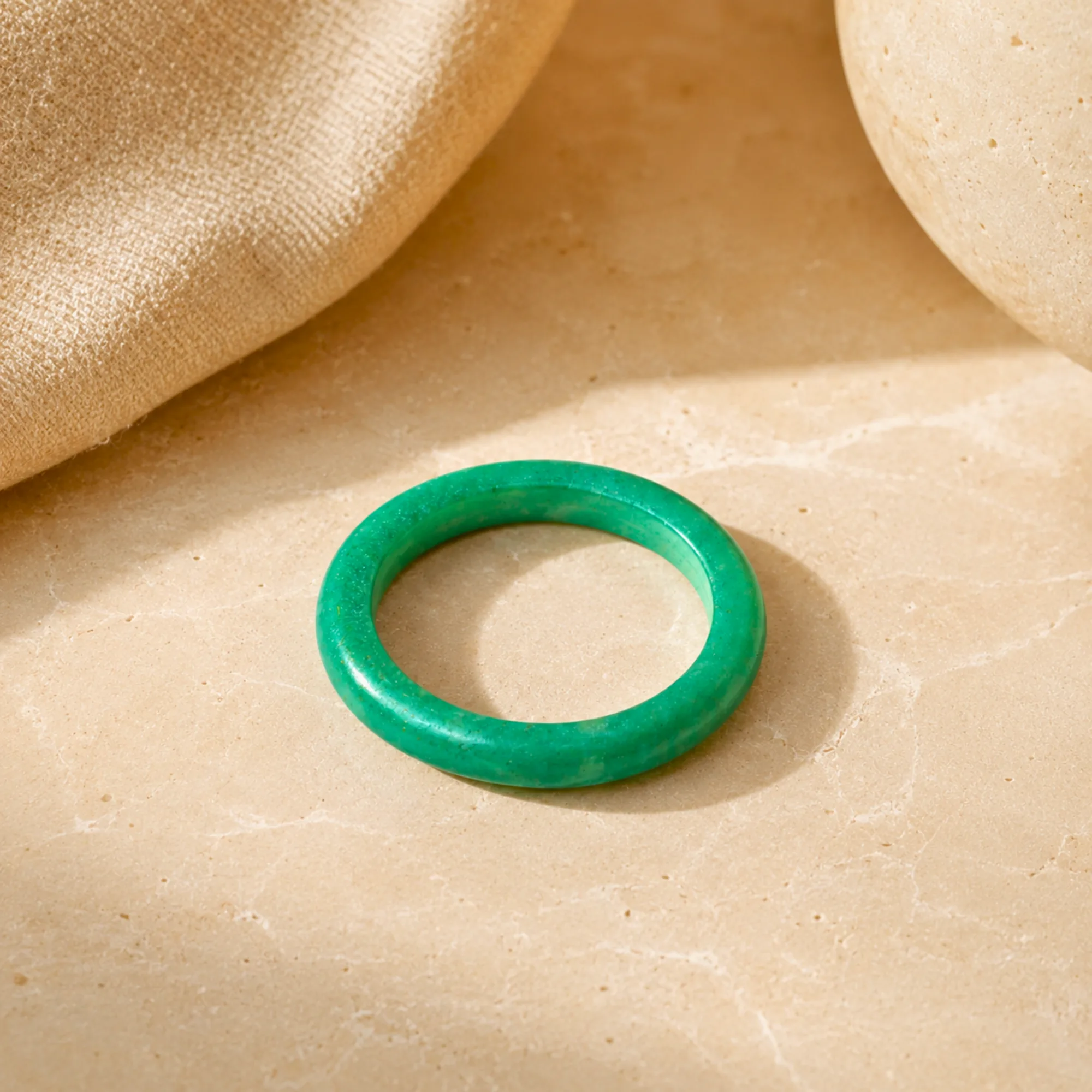Natural Green Aventurine Ring