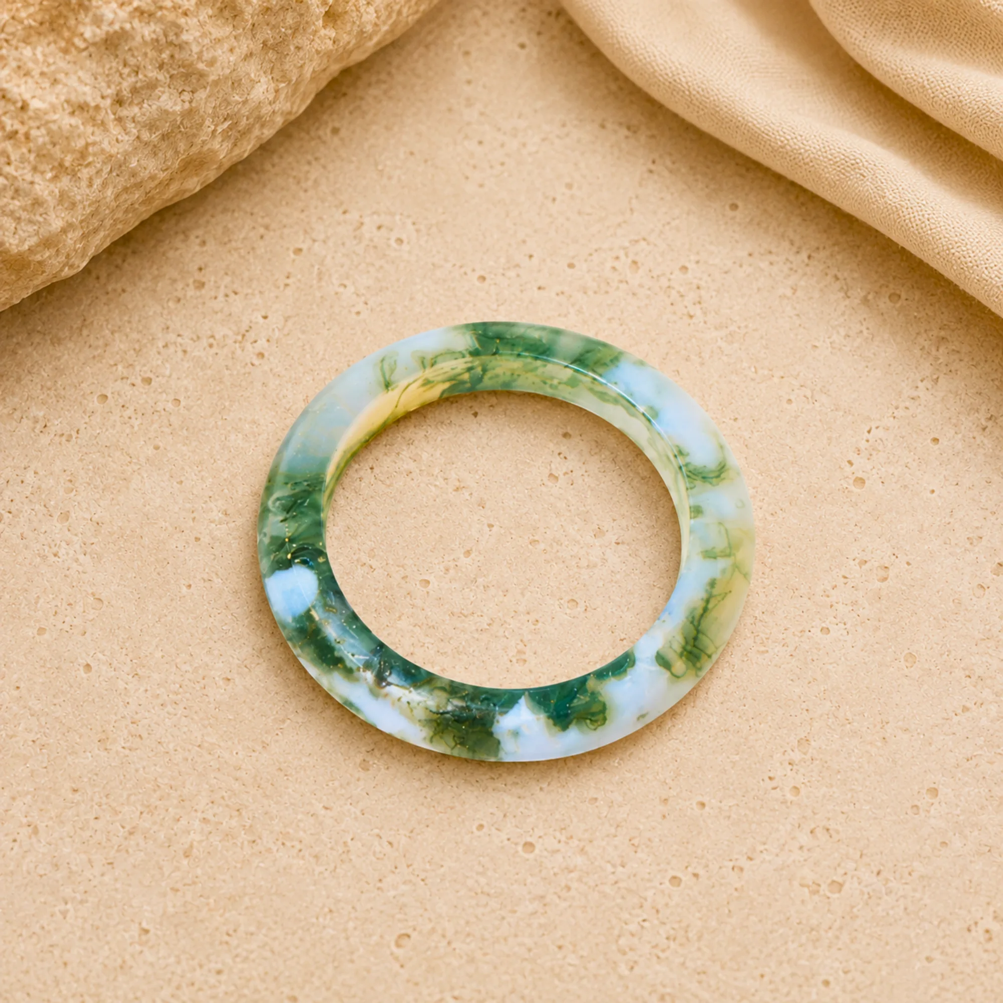Natural India Agate Ring