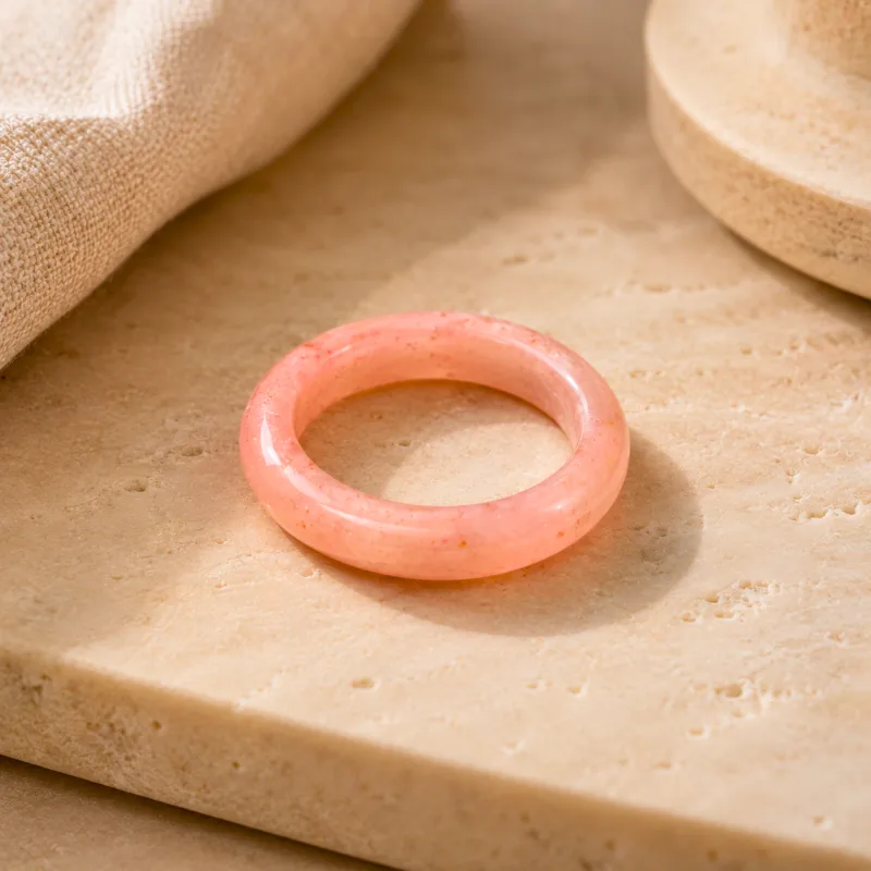 Natural Pink Quartz Ring