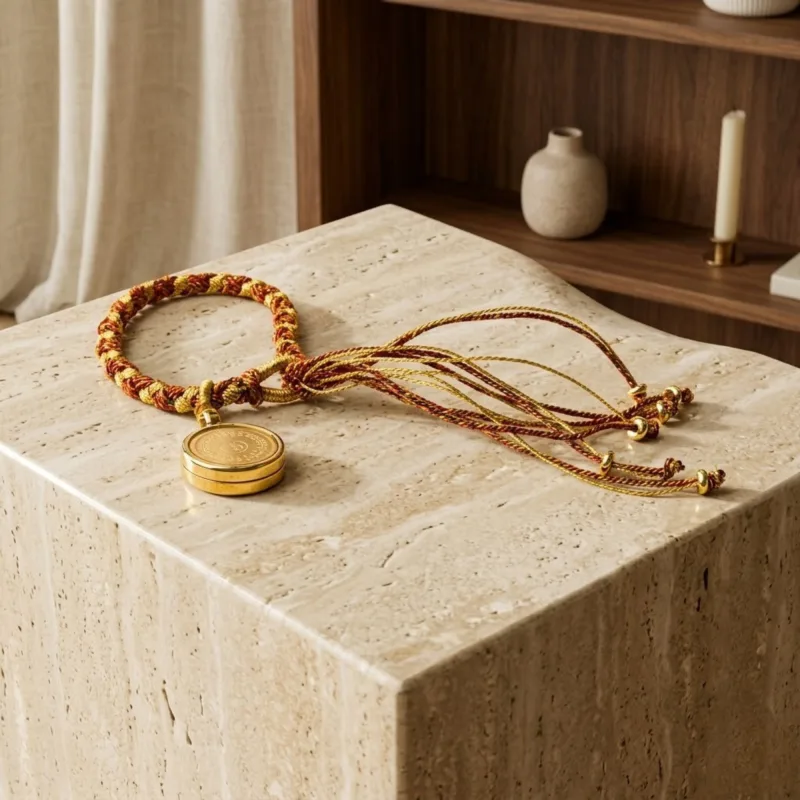 Medicine Buddha Rice Cord Pendant