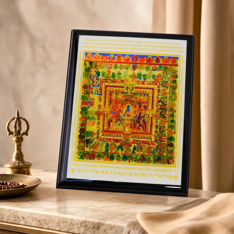 Medicine Buddha Plaque for Healing and Health