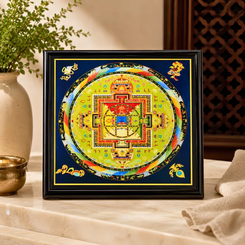 Tibetan Mandala Yoga Plaque