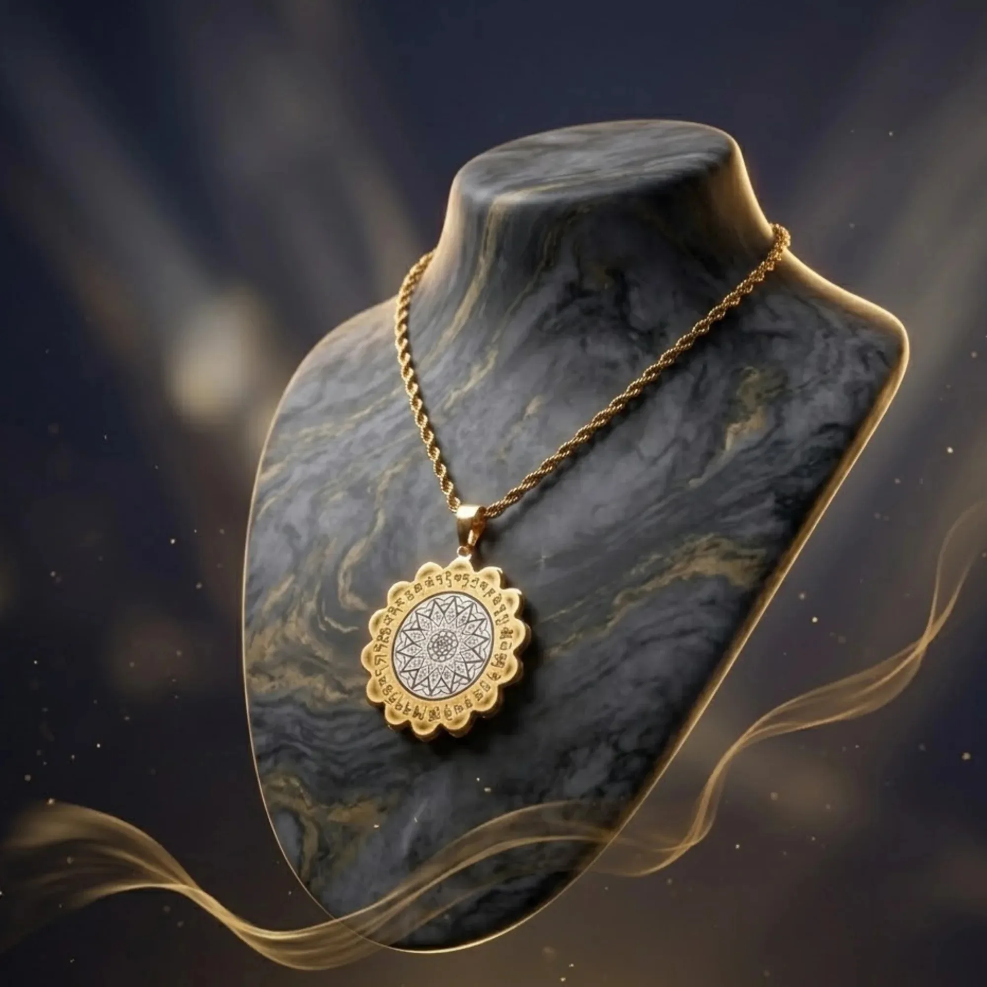 28 Hums Protection Lotus Medallion