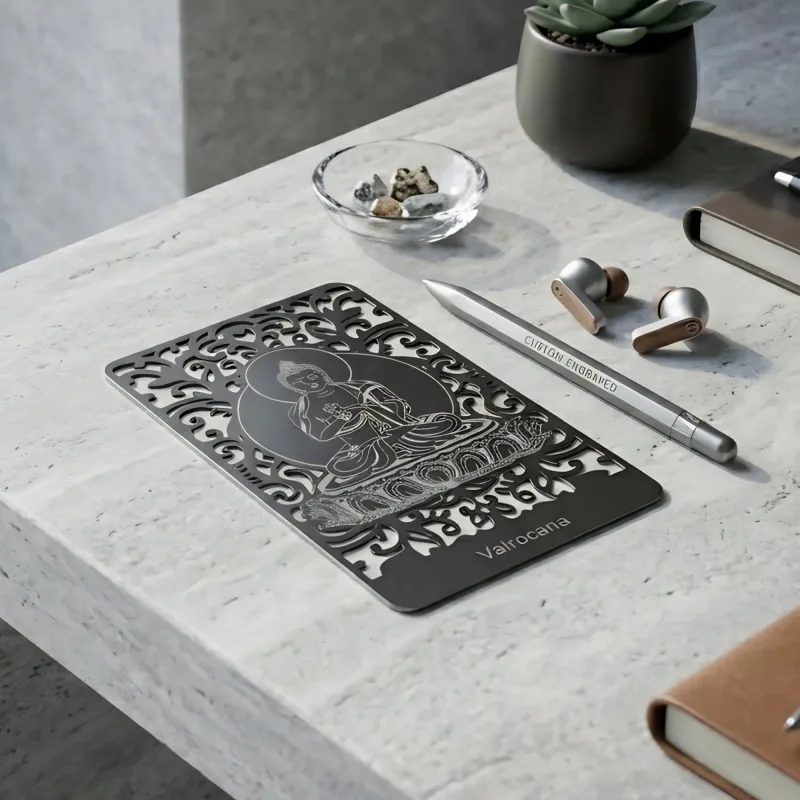Vairocana Metal Talisman Card