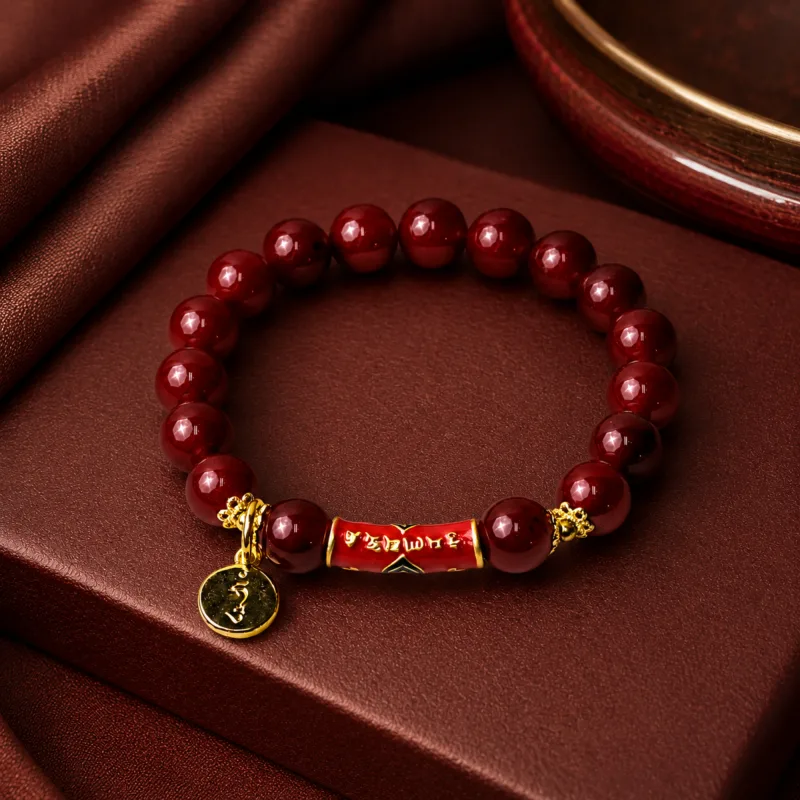 2027 Dragon Superb Bracelet with Lotus Mantra Charm
