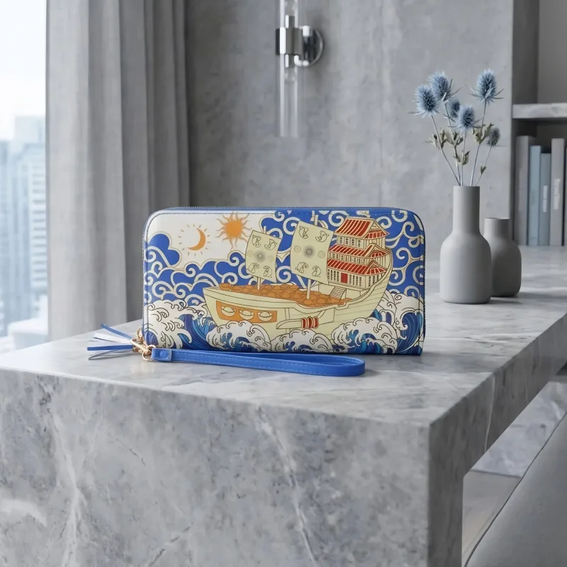 Wealth Ship Wallet with Mantra