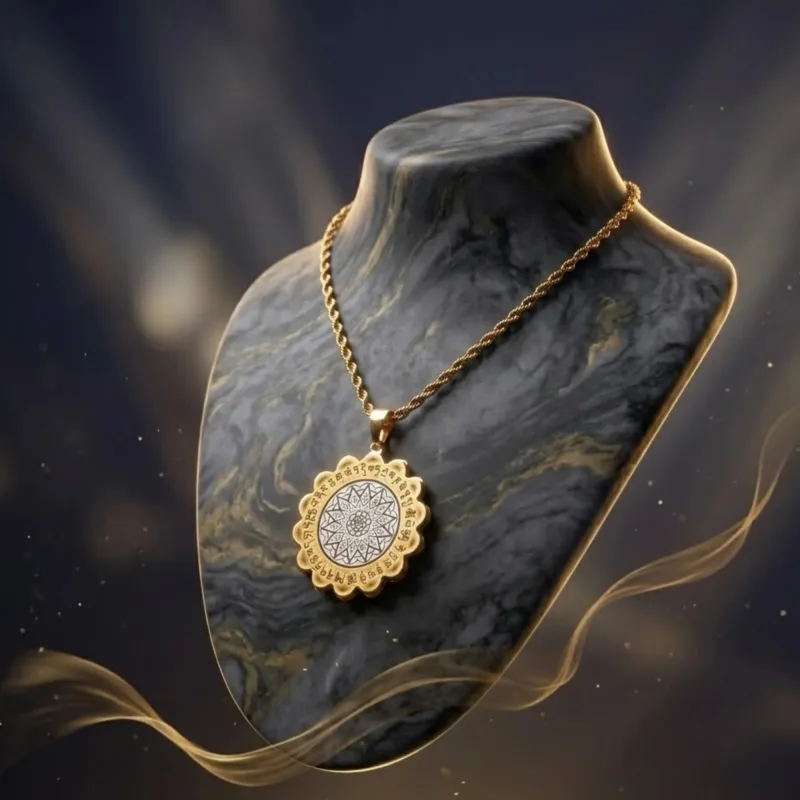 28 Hums Protection Lotus Medallion